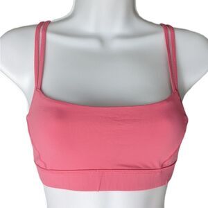 Lululemon pink sport bra salmon Red size 4 B037